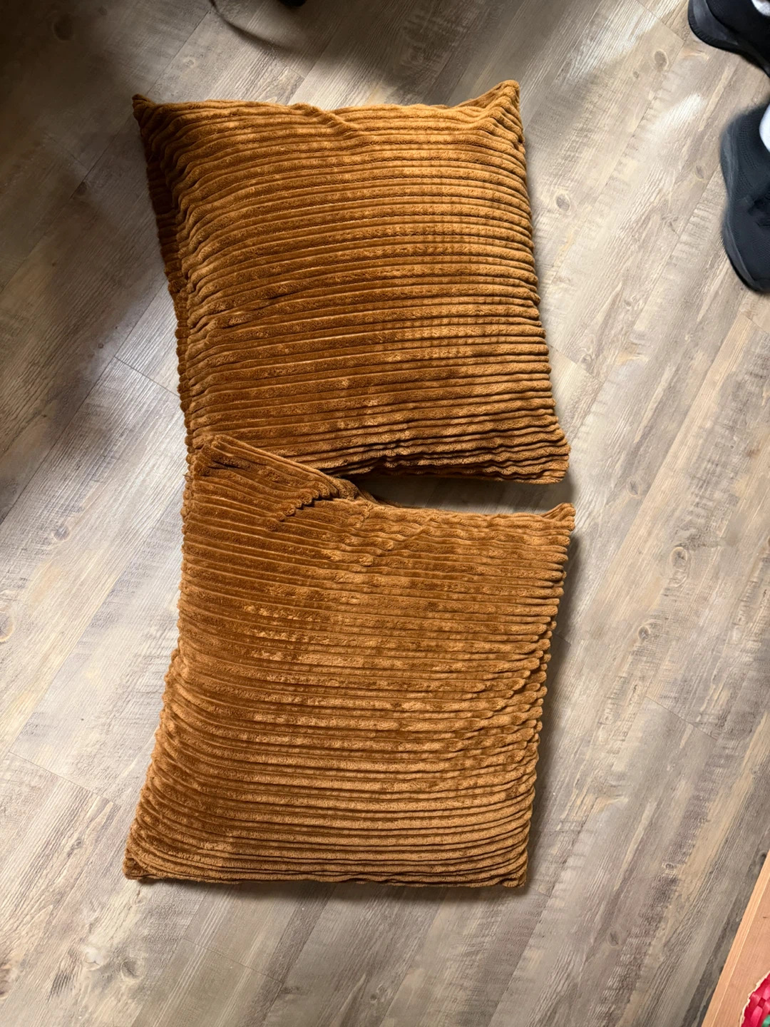 Corduroy Throw Pillow - Brown