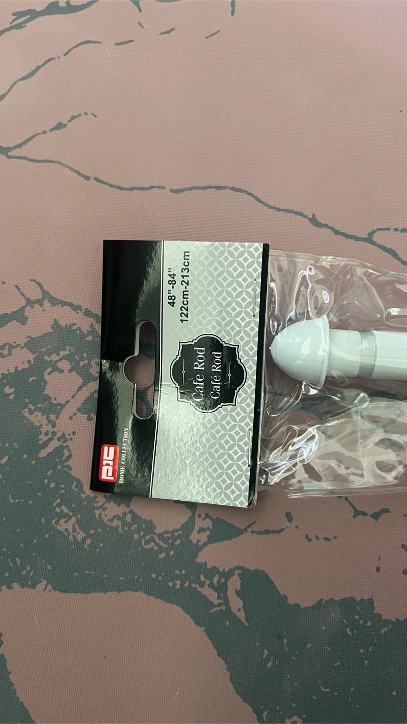 Collection Curtain Rod 48"-84" White - photo 2