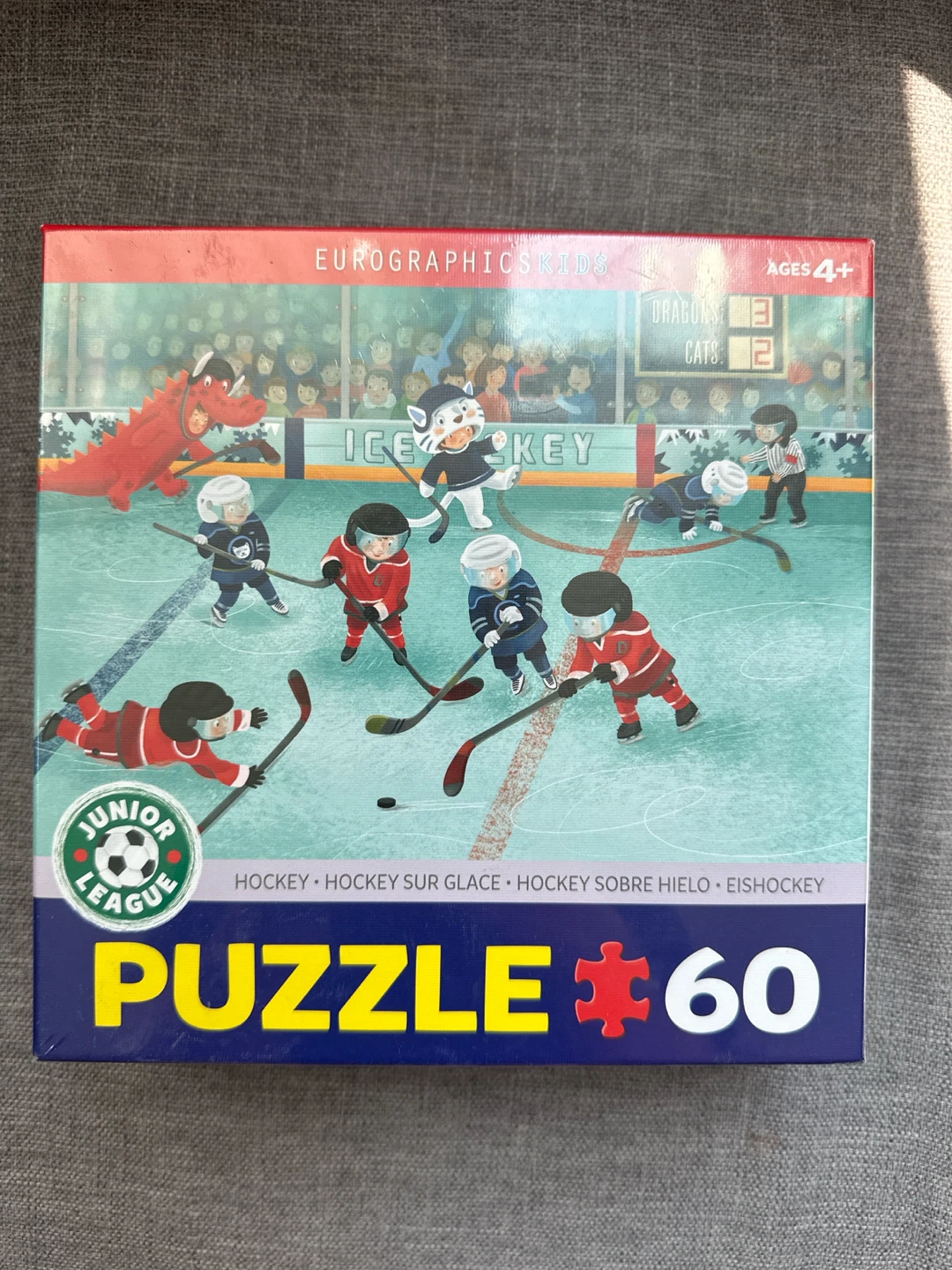 Eurographics Kids Ice Hockey Puzzle 60 Pieces