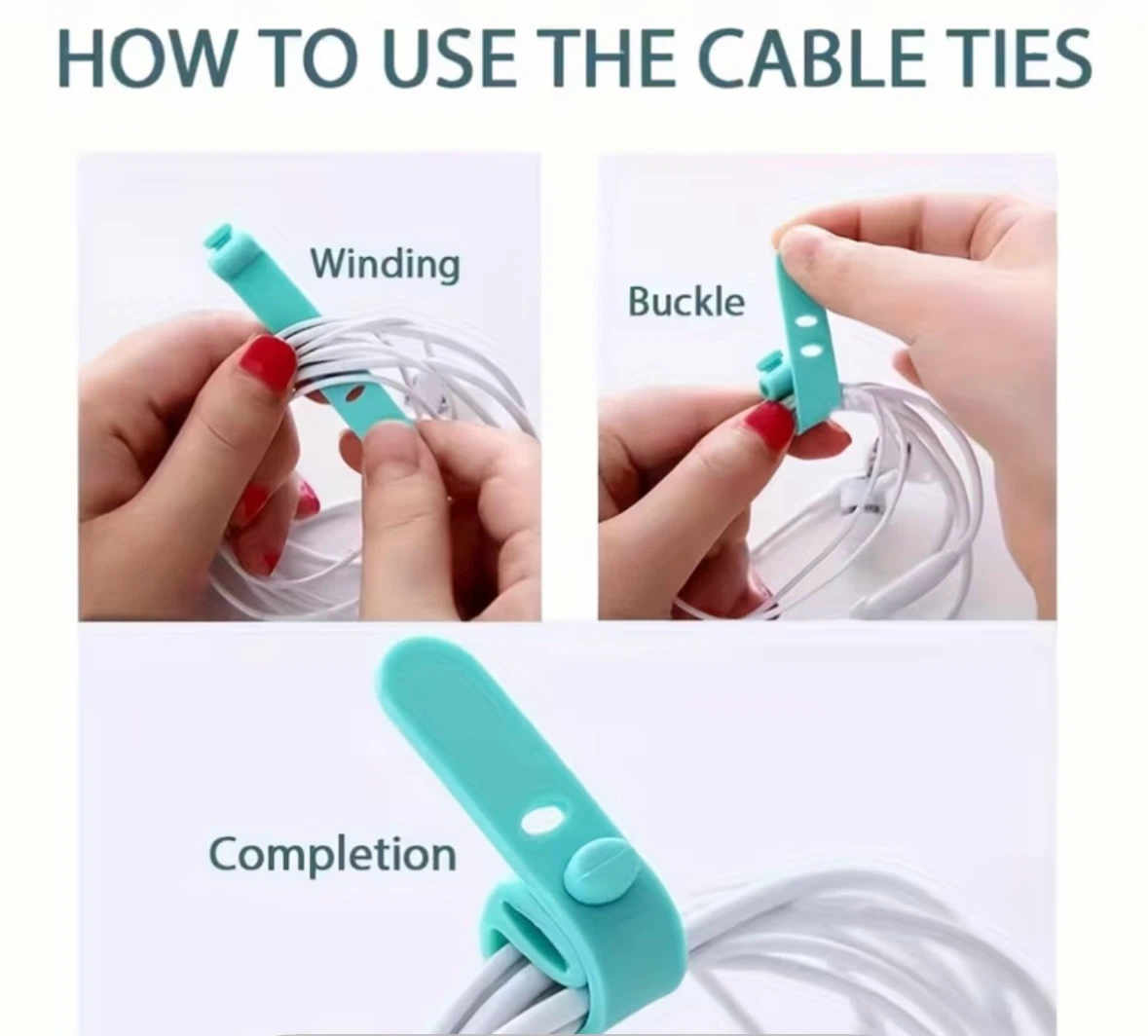 Reusable Cable Ties (Set of 19) - photo 3