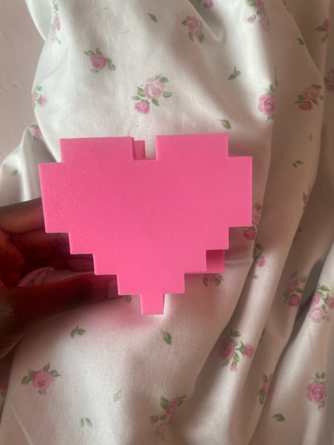 Pink Pixel Heart Controller Stand