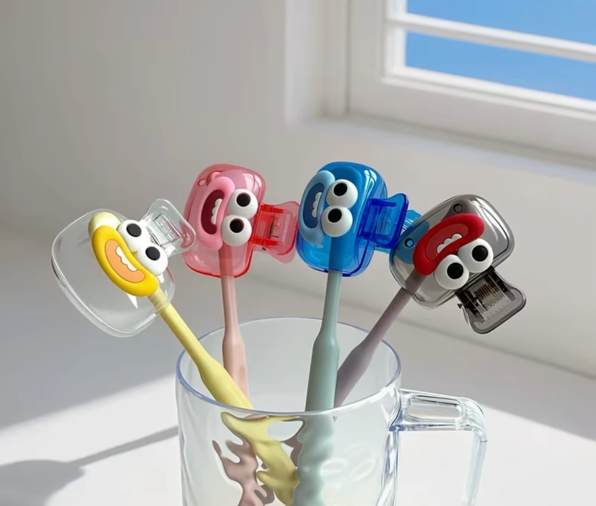 Cute Cartoon Toothbrush Holder Clip - photo 4