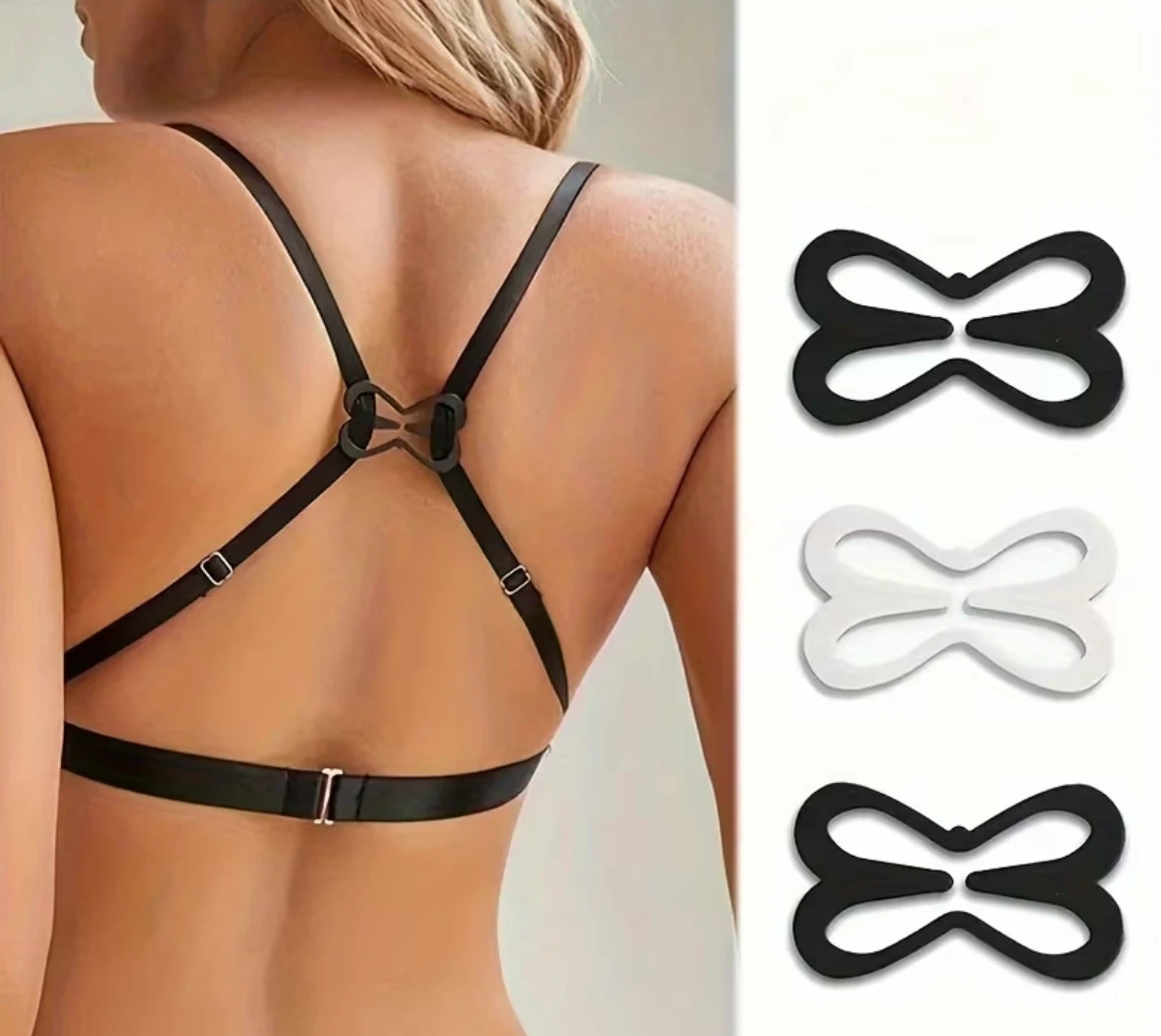 Black Bra Hide Strap Clips - photo 4