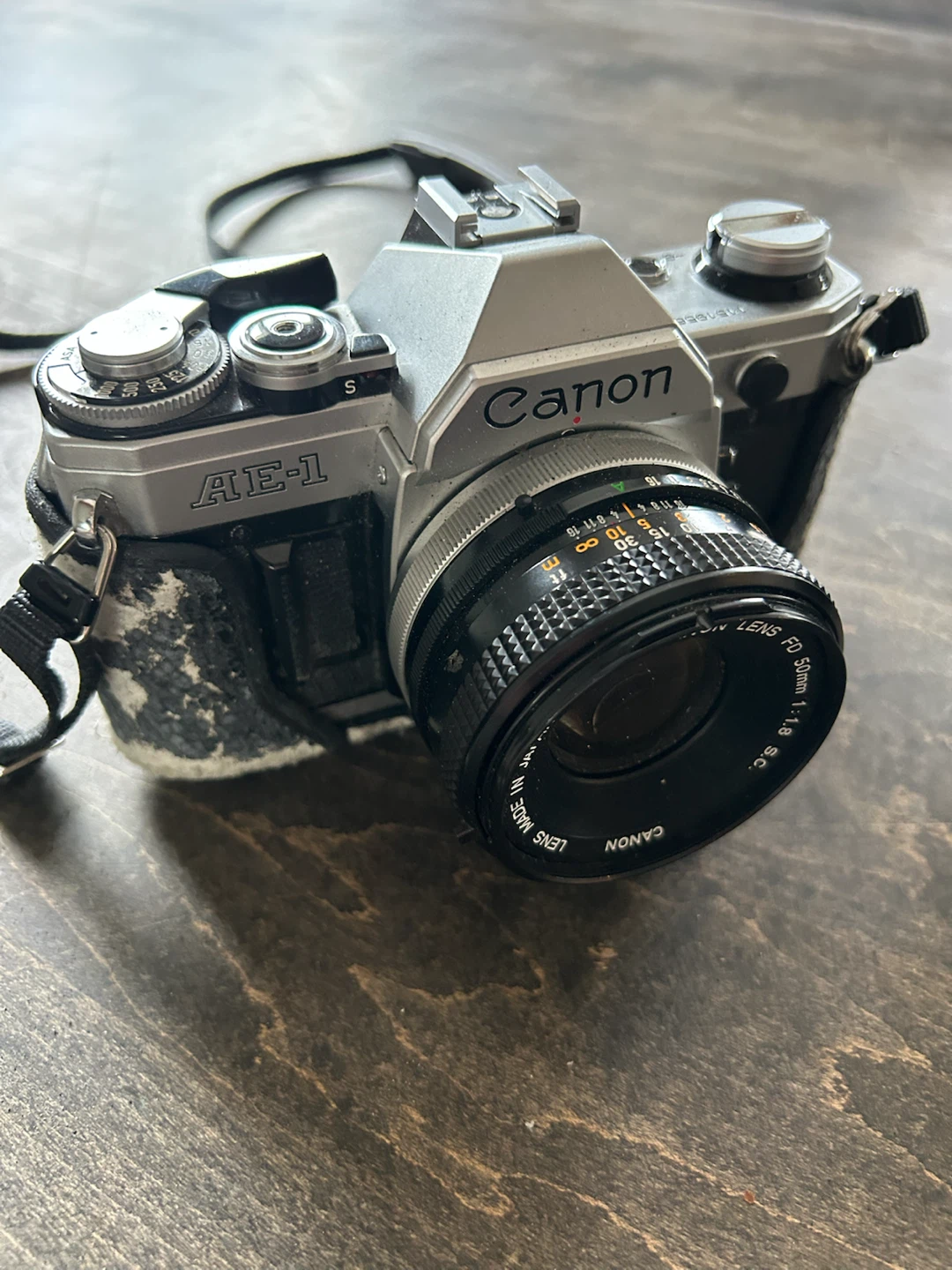 Canon AE-1 Film Camera with Vivitar 24mm f2.0 Lens