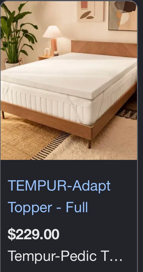 Tempur-Adapt Topper - Full
