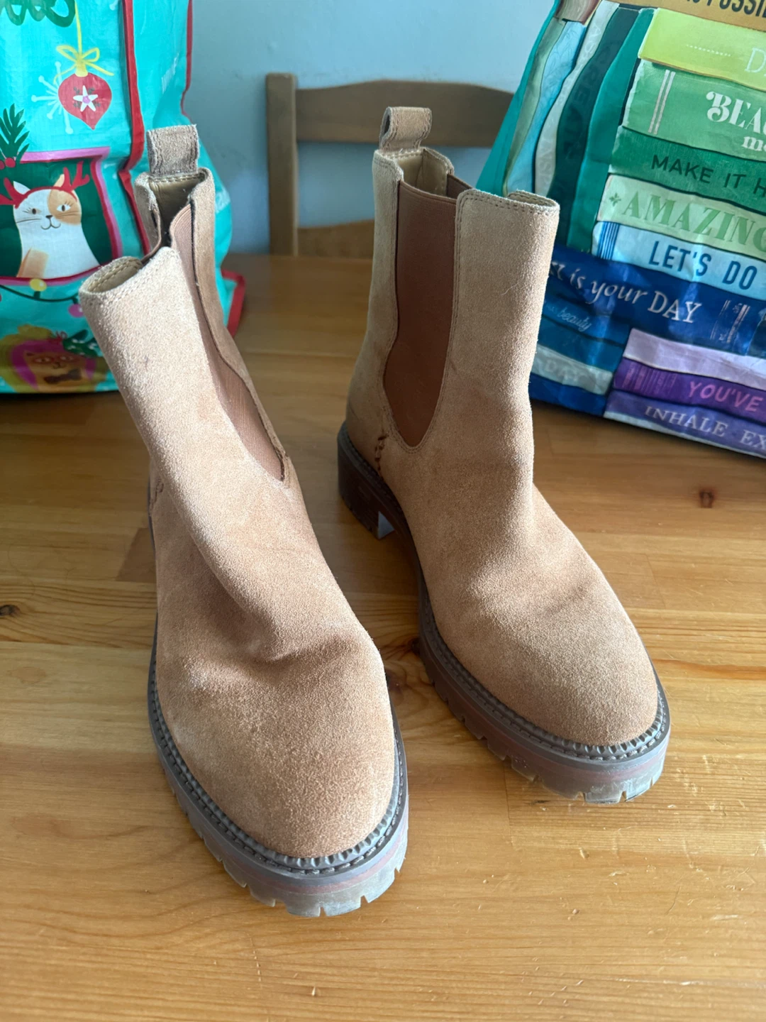 Crown Vintage Suede Chelsea Boots