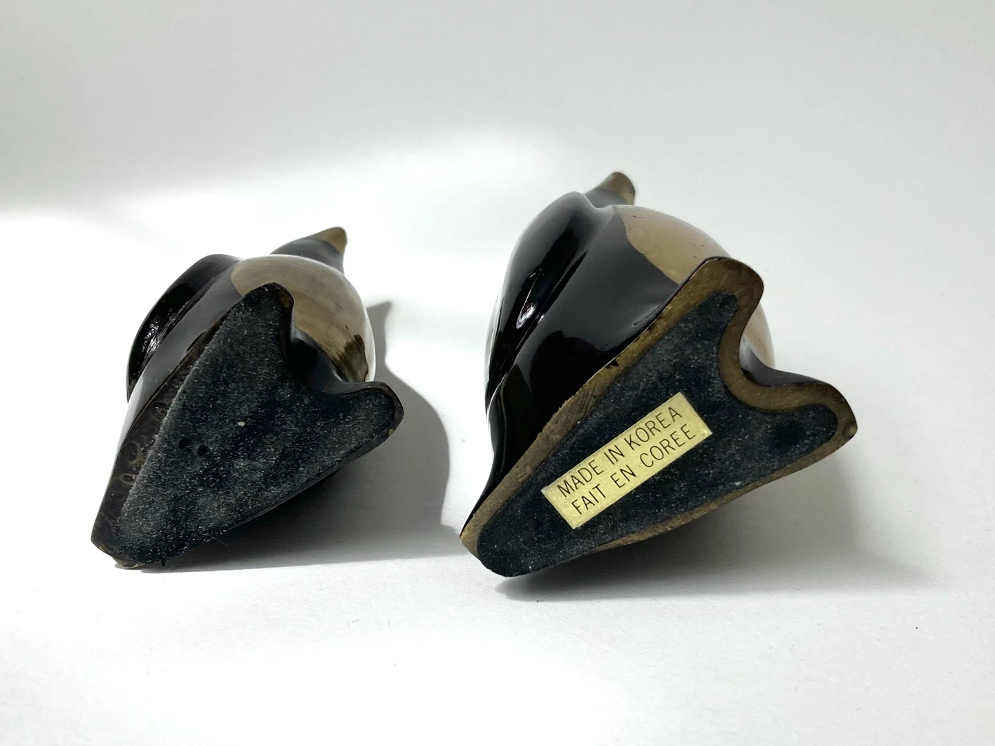 Vintage Brass & Black Enamel Penguin Figurines (Set of 2) - photo 4