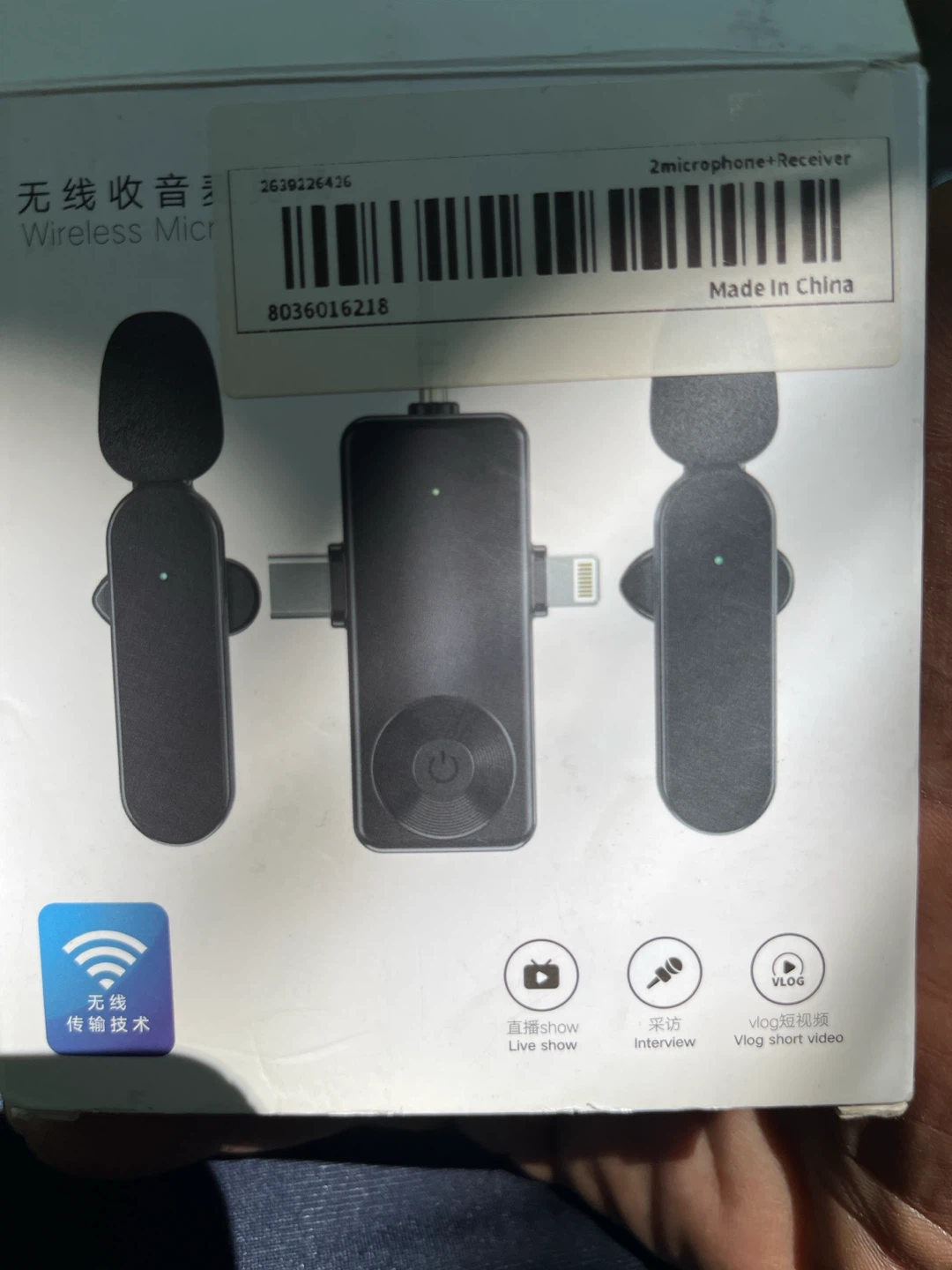 Wireless Microphone 2-Pack + Receiver