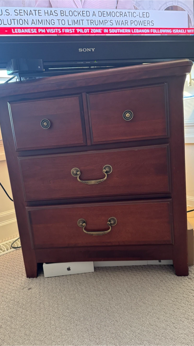 Wooden Dresser with Mirror - photo 2