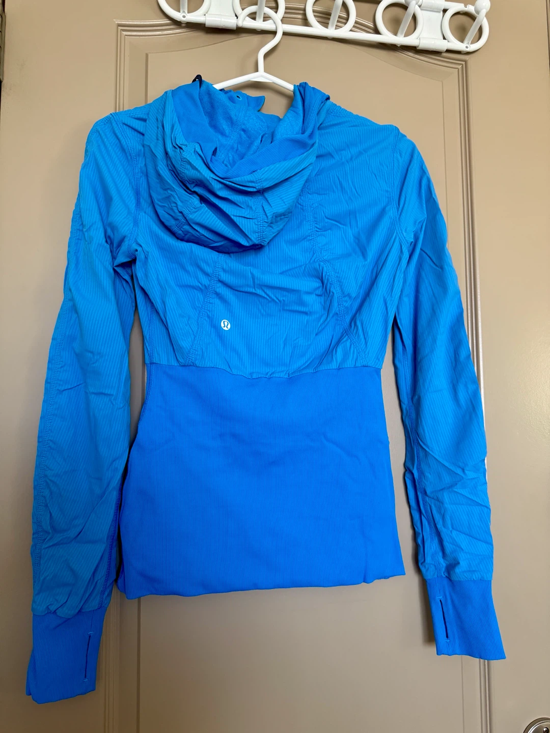 Lululemon Blue Hooded Athletic Jacket - photo 2
