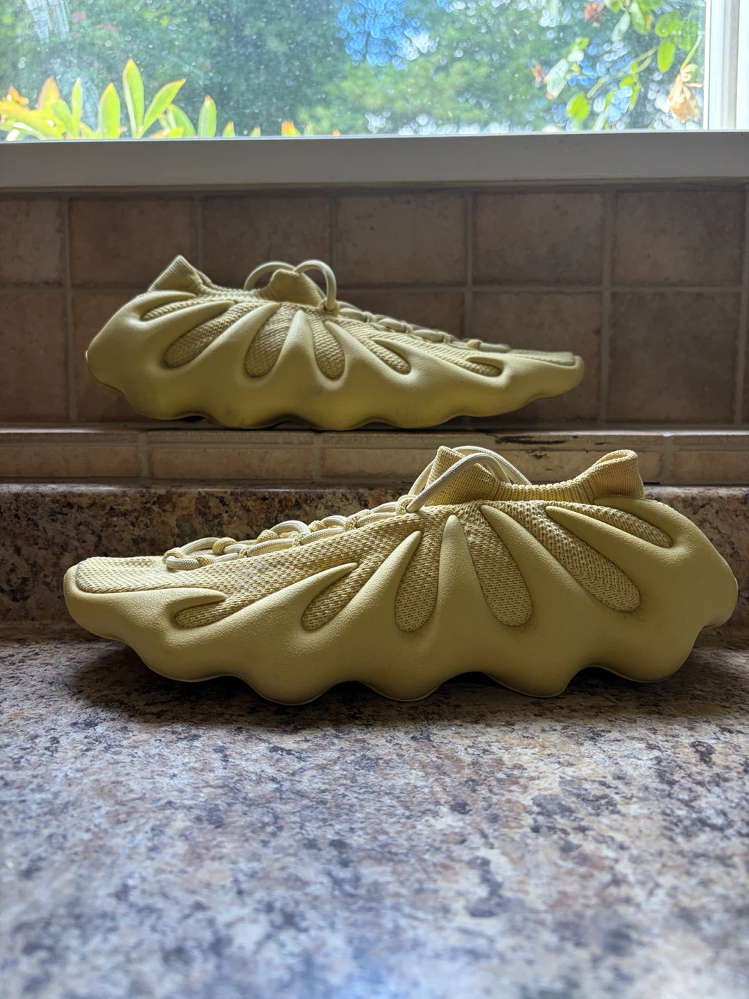 Yellow Adidas Yeezy Foam Runner Shoes