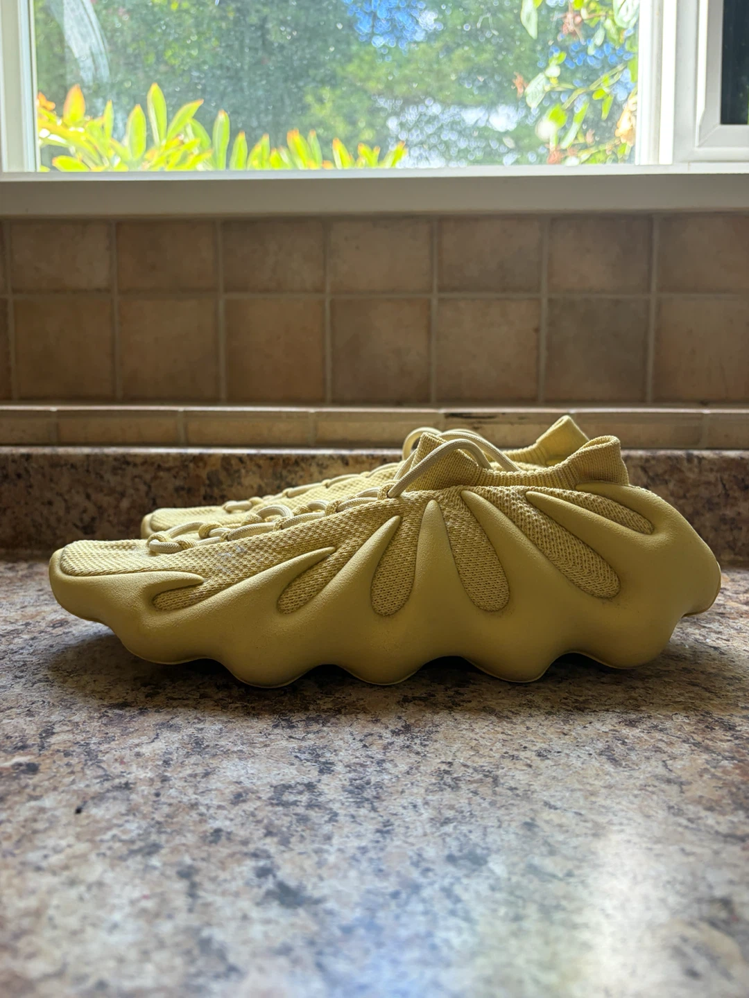 Yellow Adidas Yeezy Foam Runner Shoes - photo 3