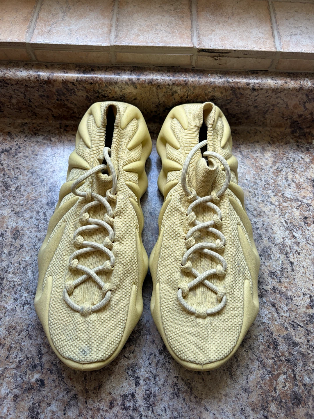 Yellow Adidas Yeezy Foam Runner Shoes - photo 4
