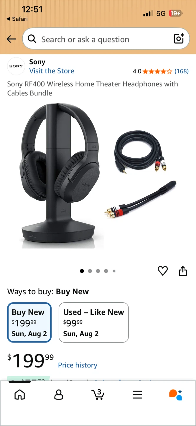 Sony WH-RF400 Wireless Stereo Headphone System - photo 2