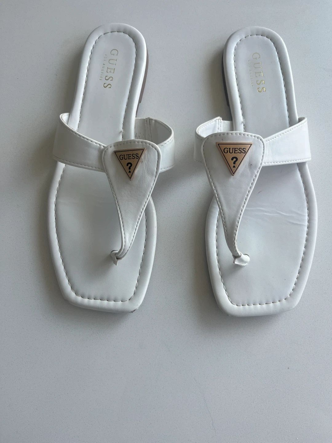 White GUESS Sandals