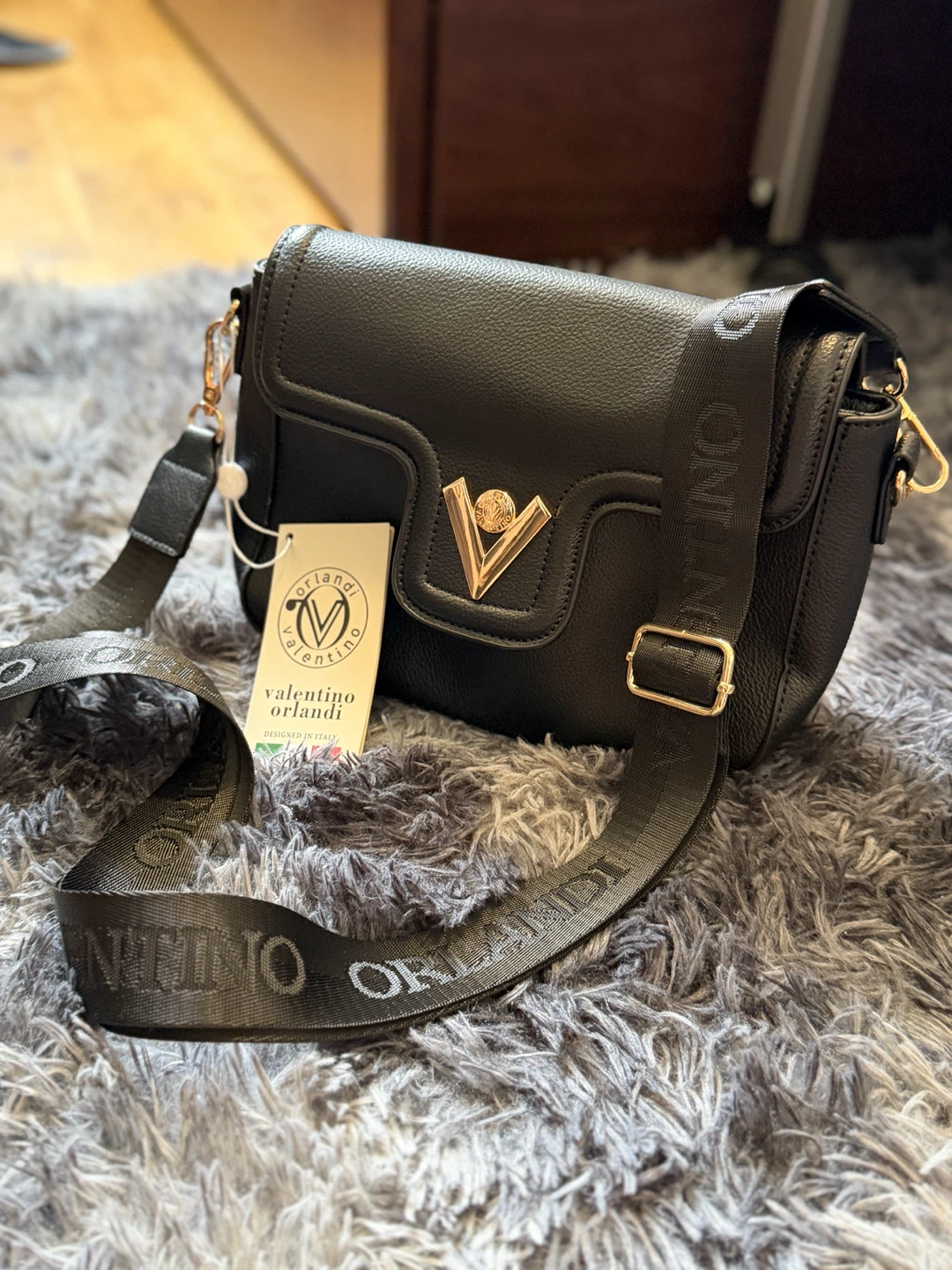 Valentino Orlandi Black Shoulder Bag