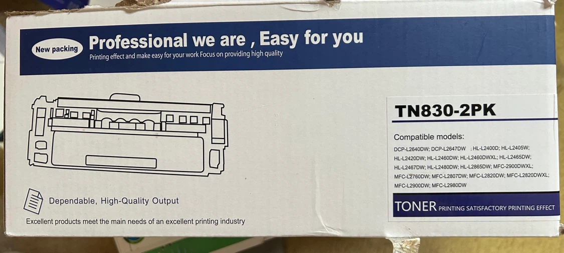 Variety of toner cartridges for laser and inkjet printer