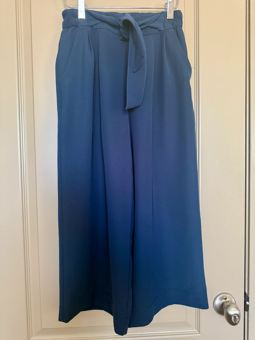 Women's Blue Wide-Leg Culottes
