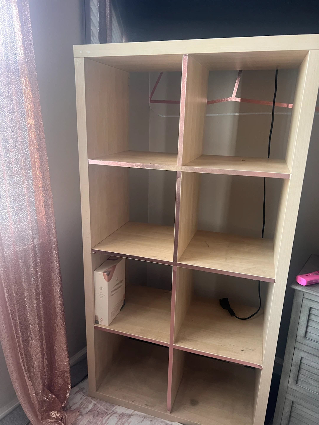 Kallax style cube storage shelf