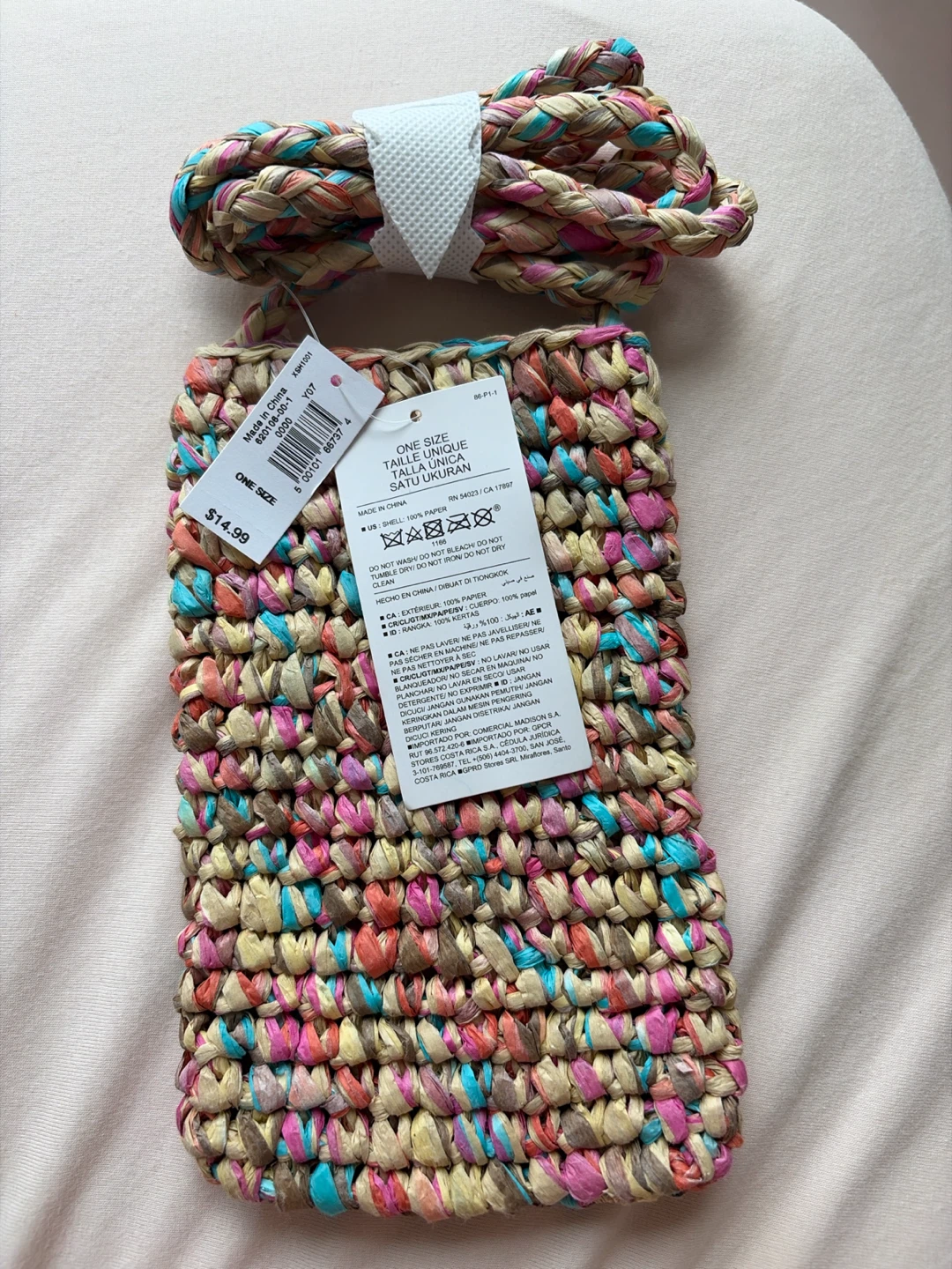 One Size Woven Crossbody Bag