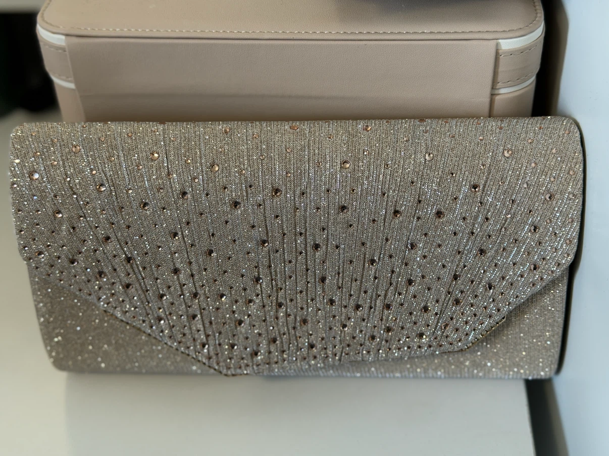 Sparkly Gold Clutch Handbag - photo 5