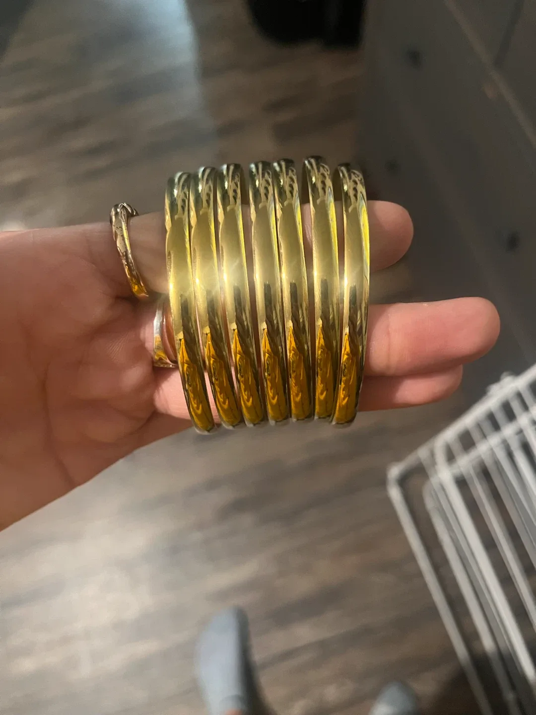 Set of 7 Gold-Tone Bangles