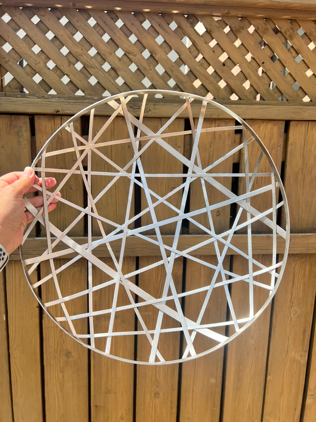 Super Cool Woven Metal Fruit Bowl - photo 3
