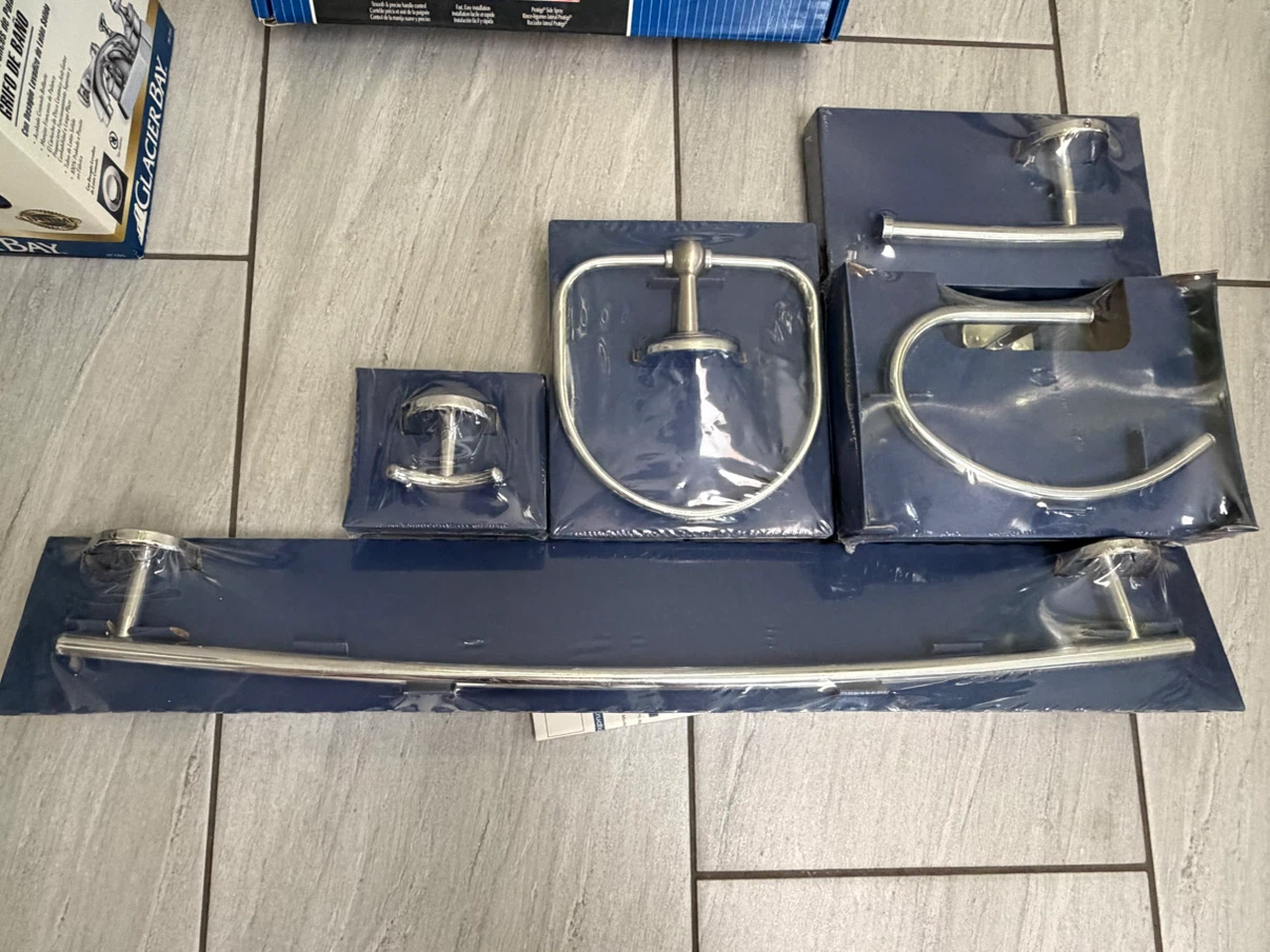 Glacier Bay Bathroom Hardware Set
