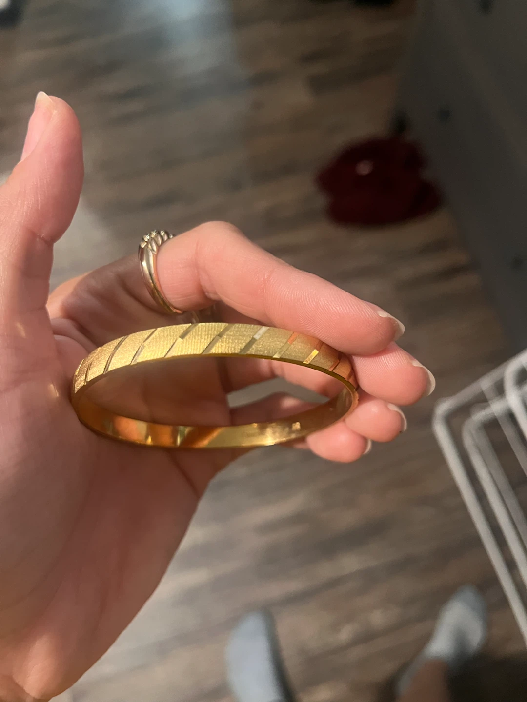 Gold Tone Bangle Bracelet