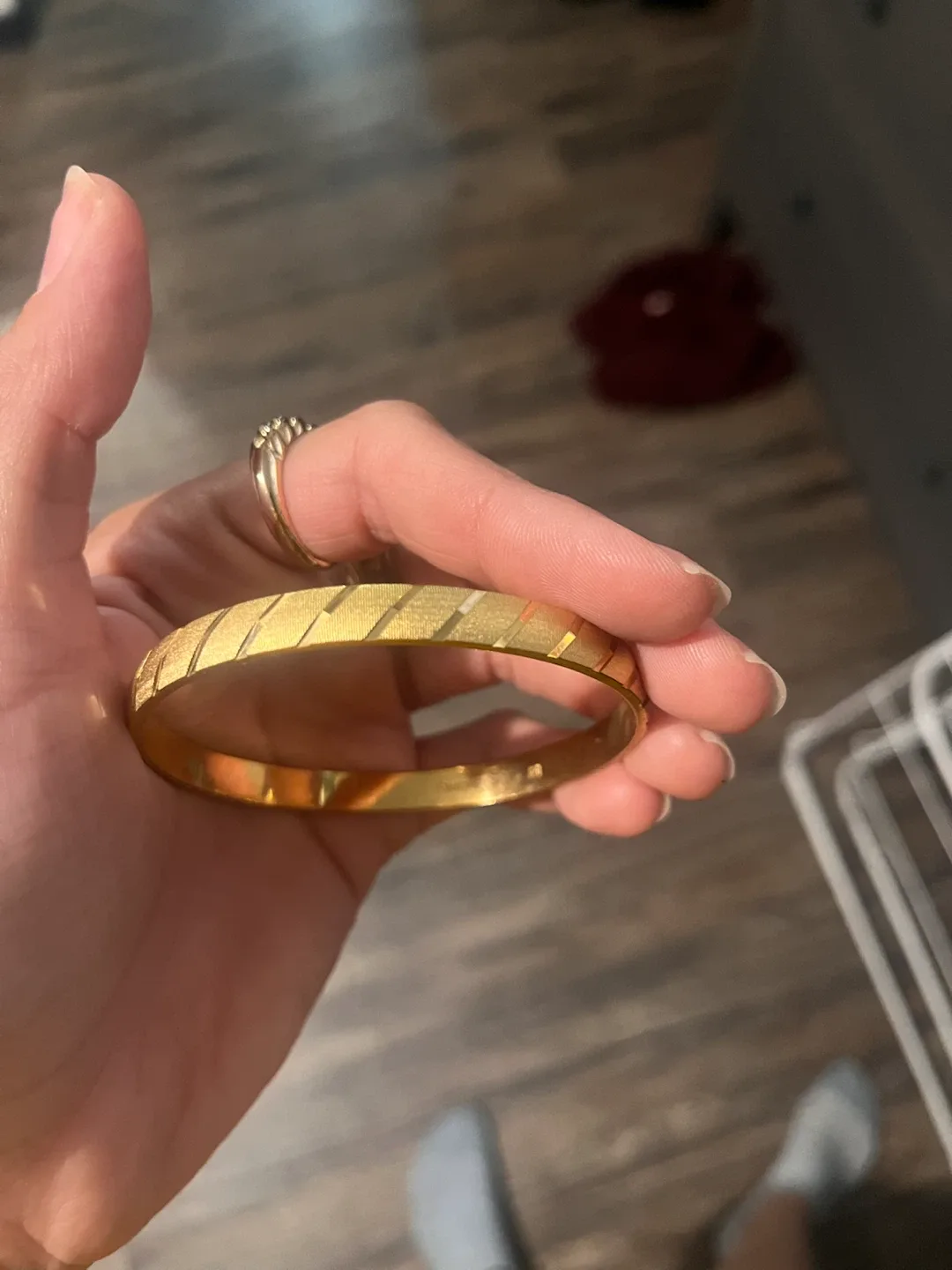 Gold Tone Bangle Bracelet