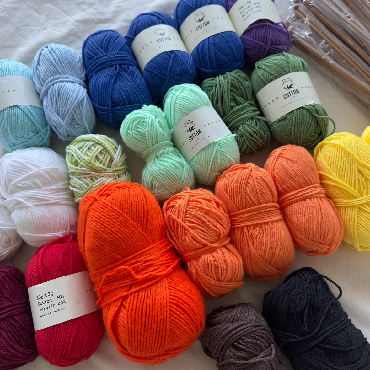 Yarn and Knitting Needles Set