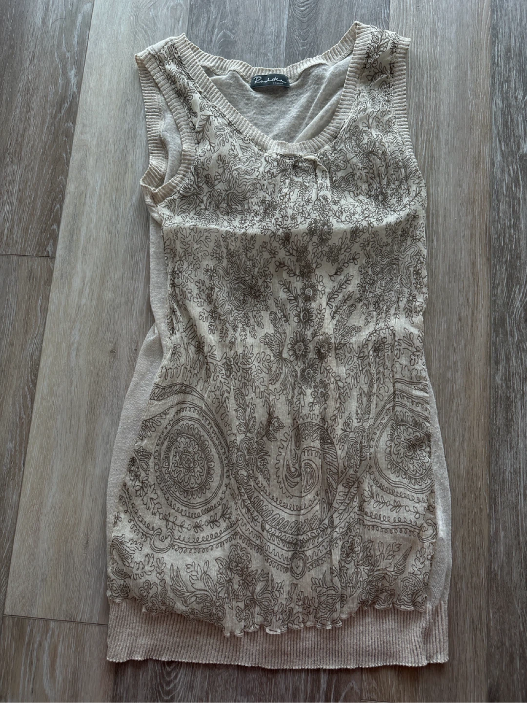 Vintage Rodika Zanian Sleeveless Knit Top