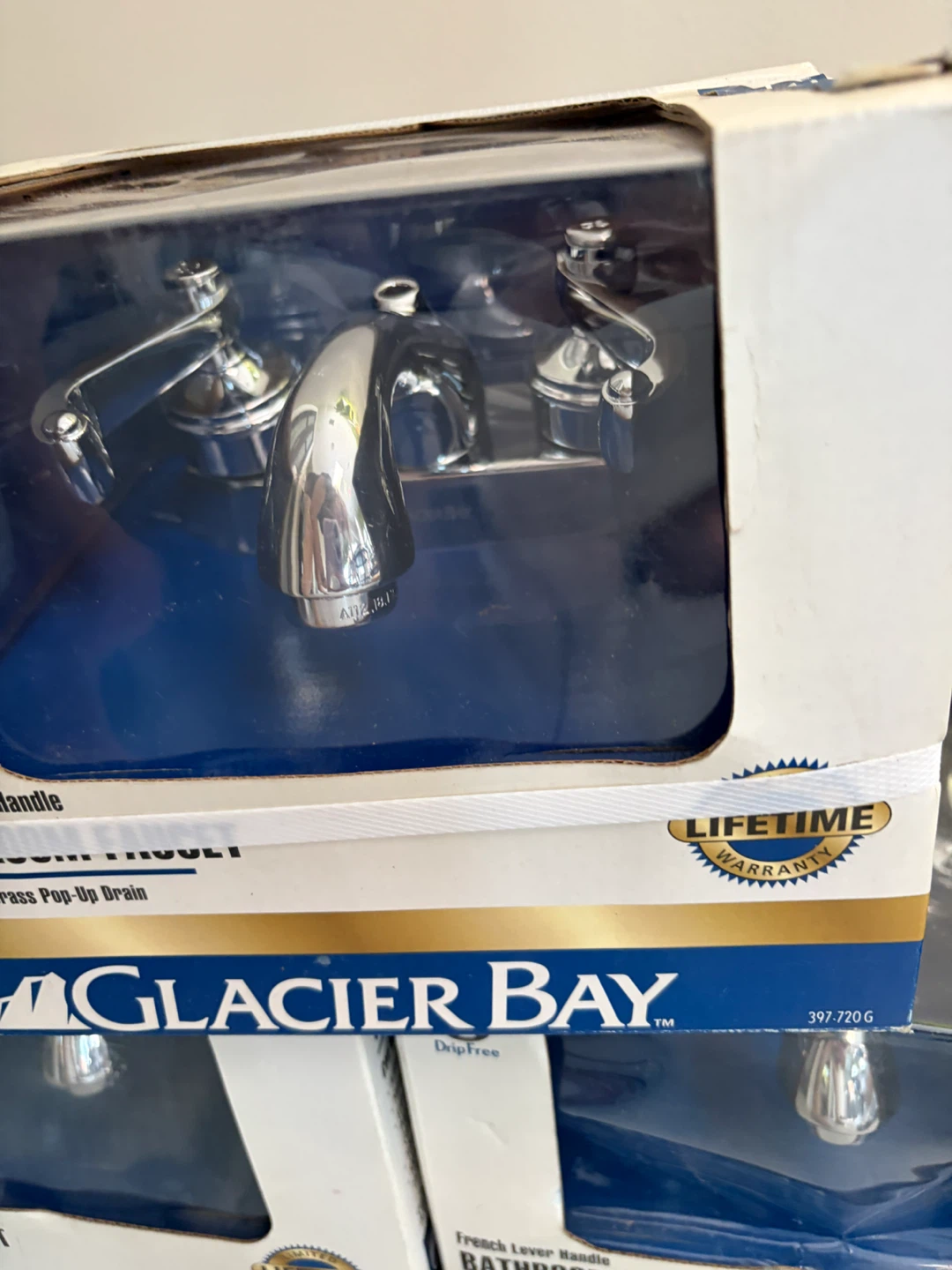 Glacier Bay French Lever Handle Bathroom Faucet