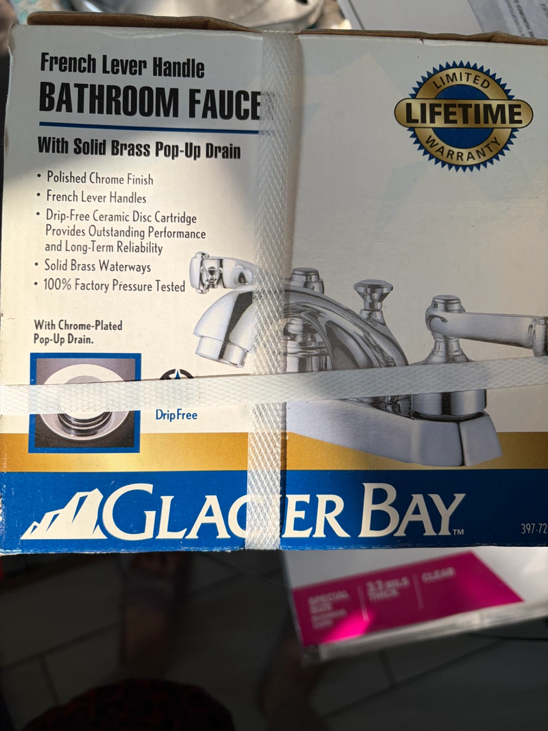 Glacier Bay French Lever Handle Bathroom Faucet - photo 2