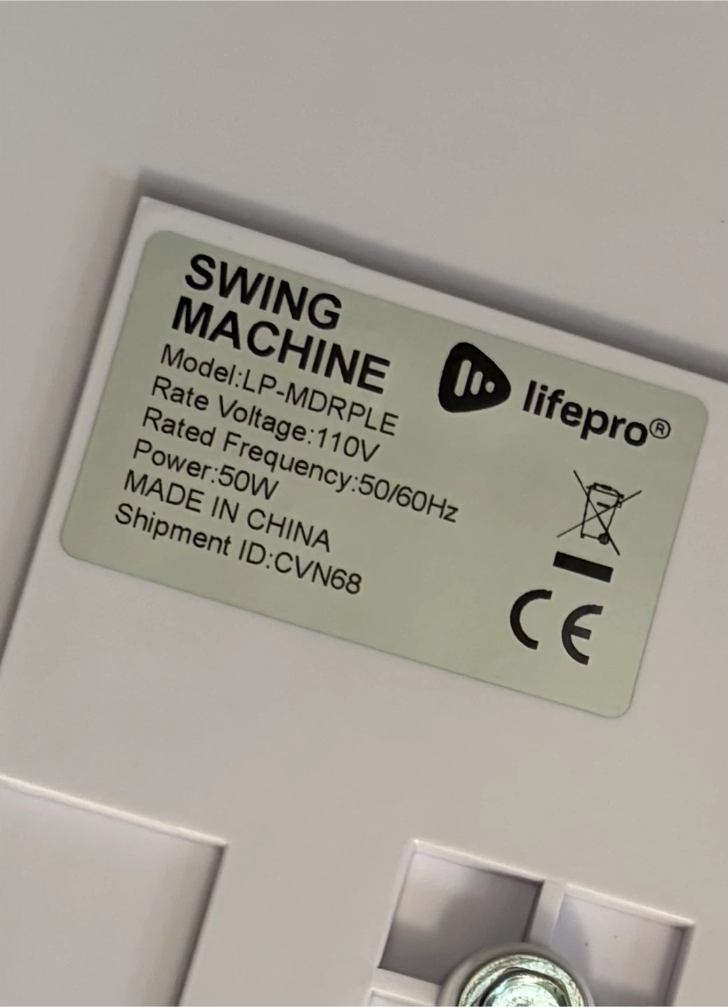Lifepro Swing Machine - photo 2