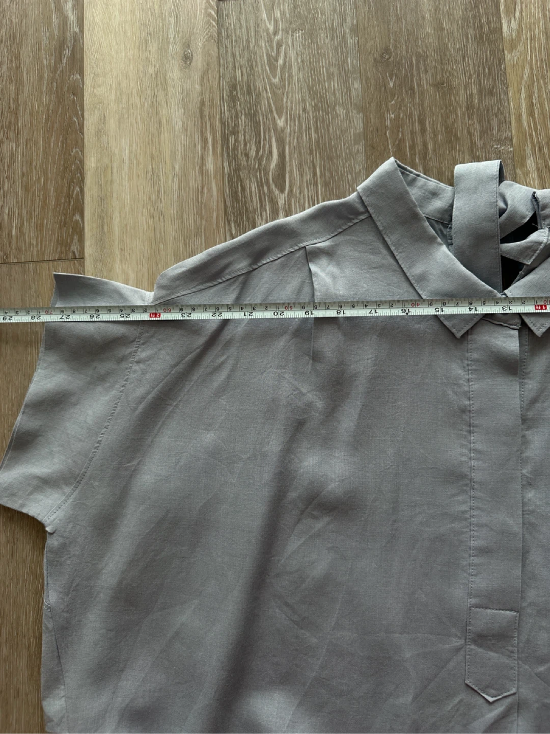 G&P Vancouver Blue Grey Oversized Button-Up Shirt - photo 4