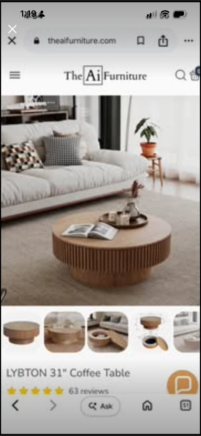 New LYBTON 31" Coffee Table - photo 2