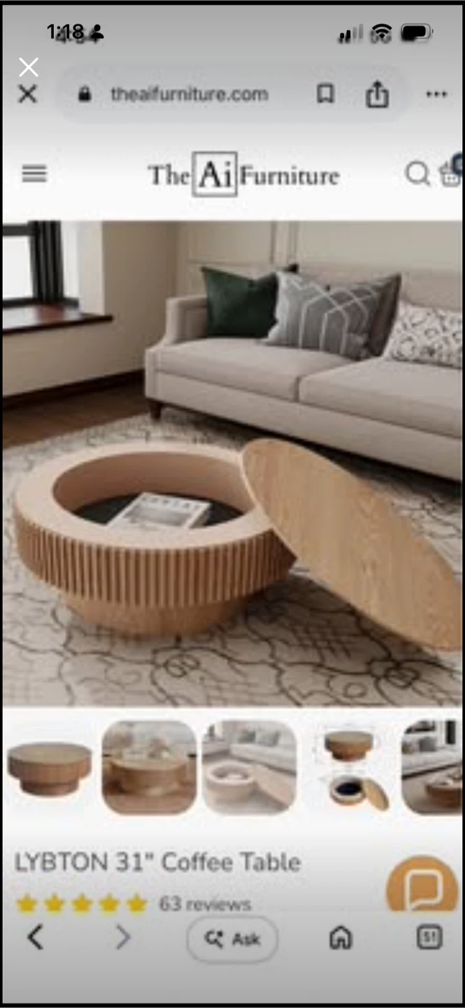 New LYBTON 31" Coffee Table - photo 3
