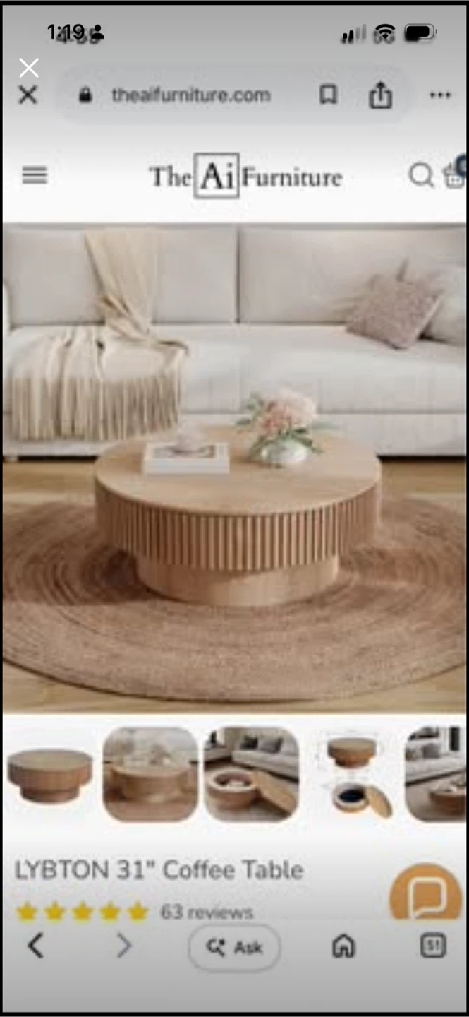 New LYBTON 31" Coffee Table - photo 5
