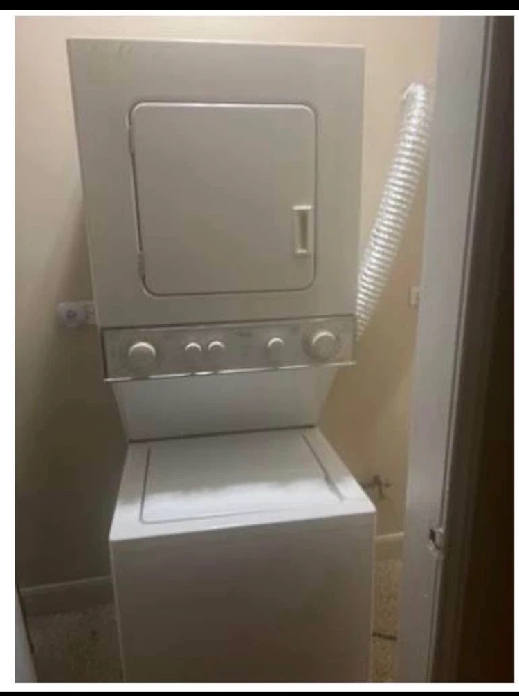 Stackable electric washer and dryer