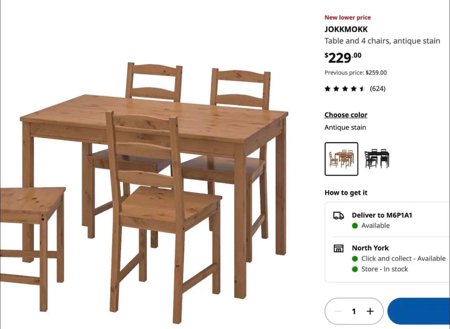 IKEA Black Dining Table & 4 Chairs,delivery available - photo 4