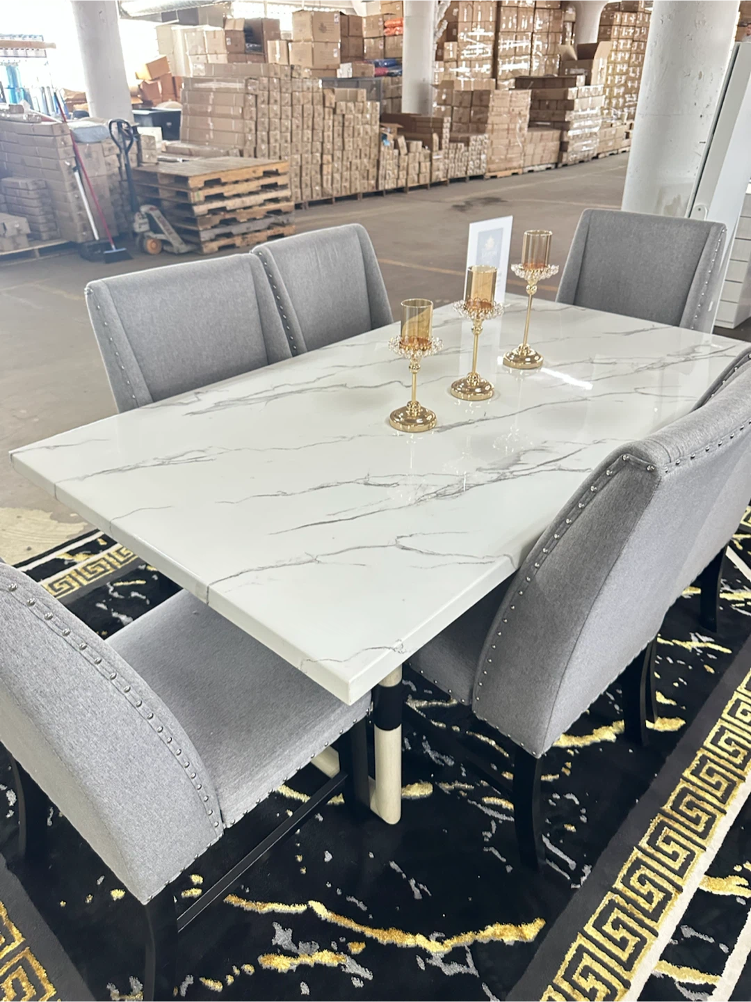 ROYAL Dining Table Set with 6 Chairs