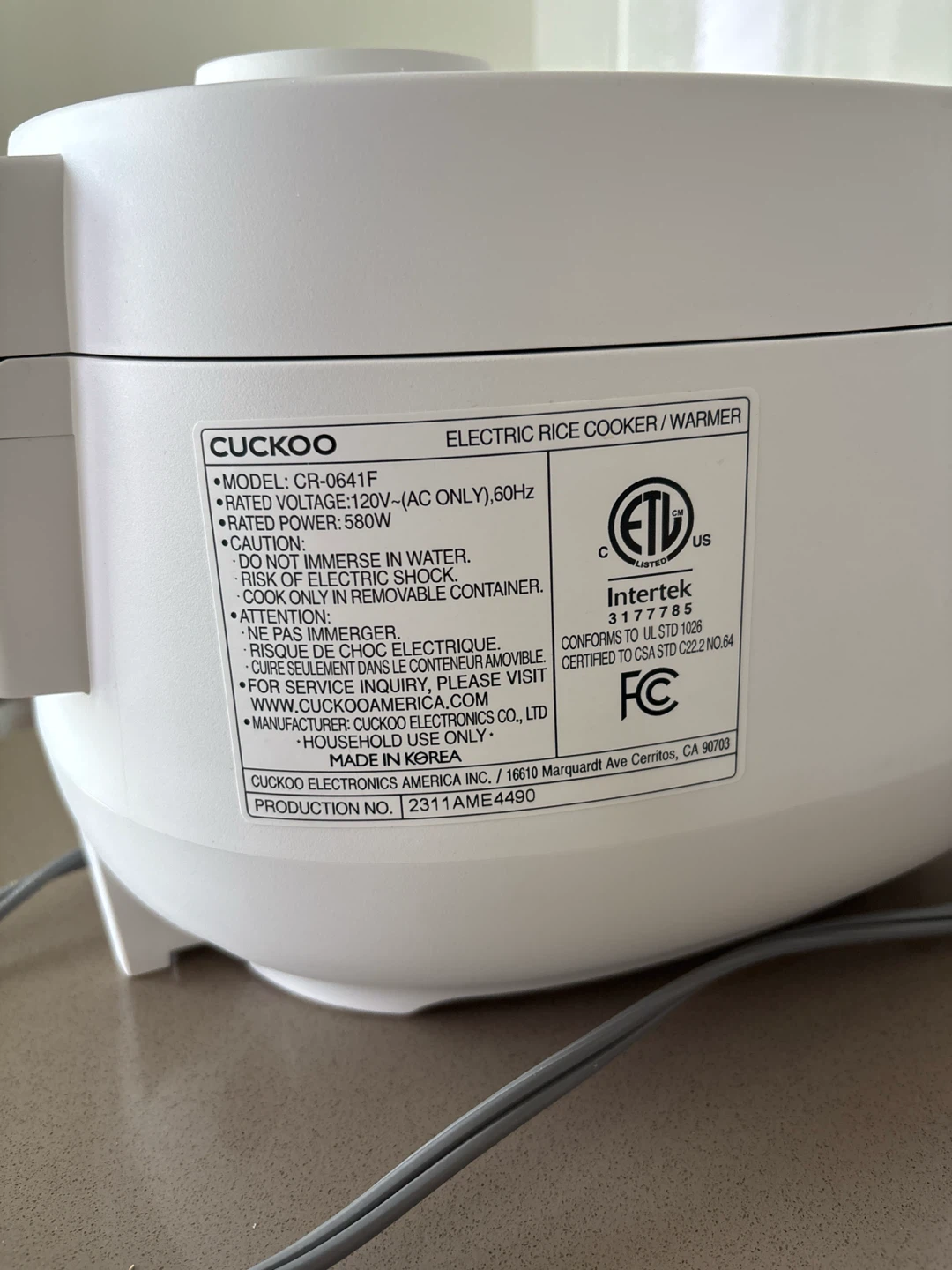 쿠쿠밥솥 Cuckoo Electric Rice Cooker - photo 4