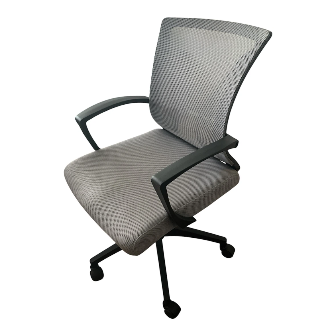 Gray Mesh Office Chair with Black Frame