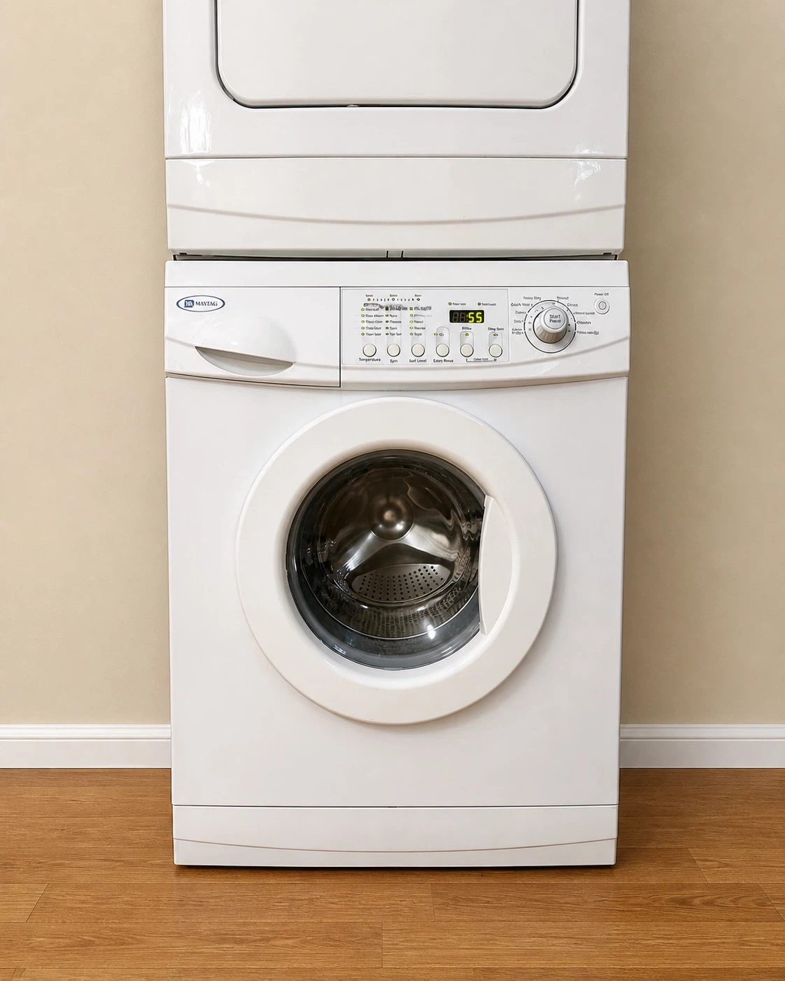 Maytag 24” Stacked Front Load Washer and Electric Dryer Set - photo 2
