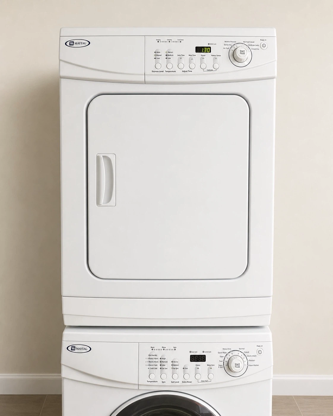 Maytag 24” Stacked Front Load Washer and Electric Dryer Set - photo 4