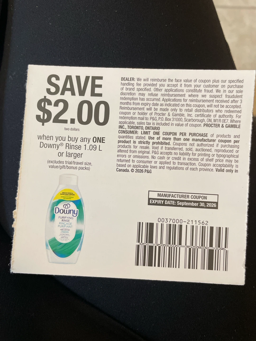 $2.00 Off Downy Rinse Coupon (Expires Sept 30, 2026)
