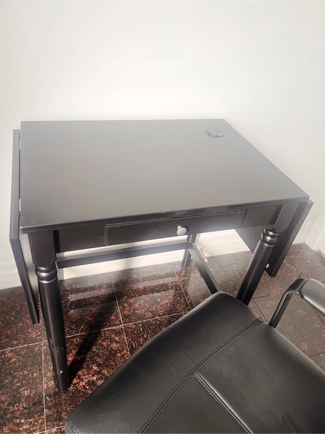 Drop-Leaf Desk and Office Chair,delivery available - photo 4