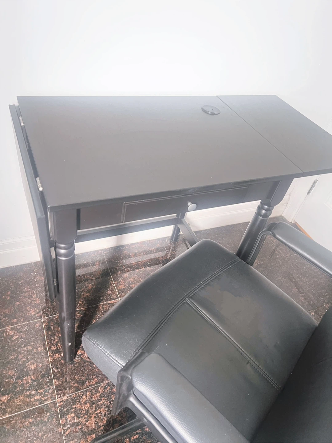 Drop-Leaf Desk and Office Chair,delivery available - photo 3