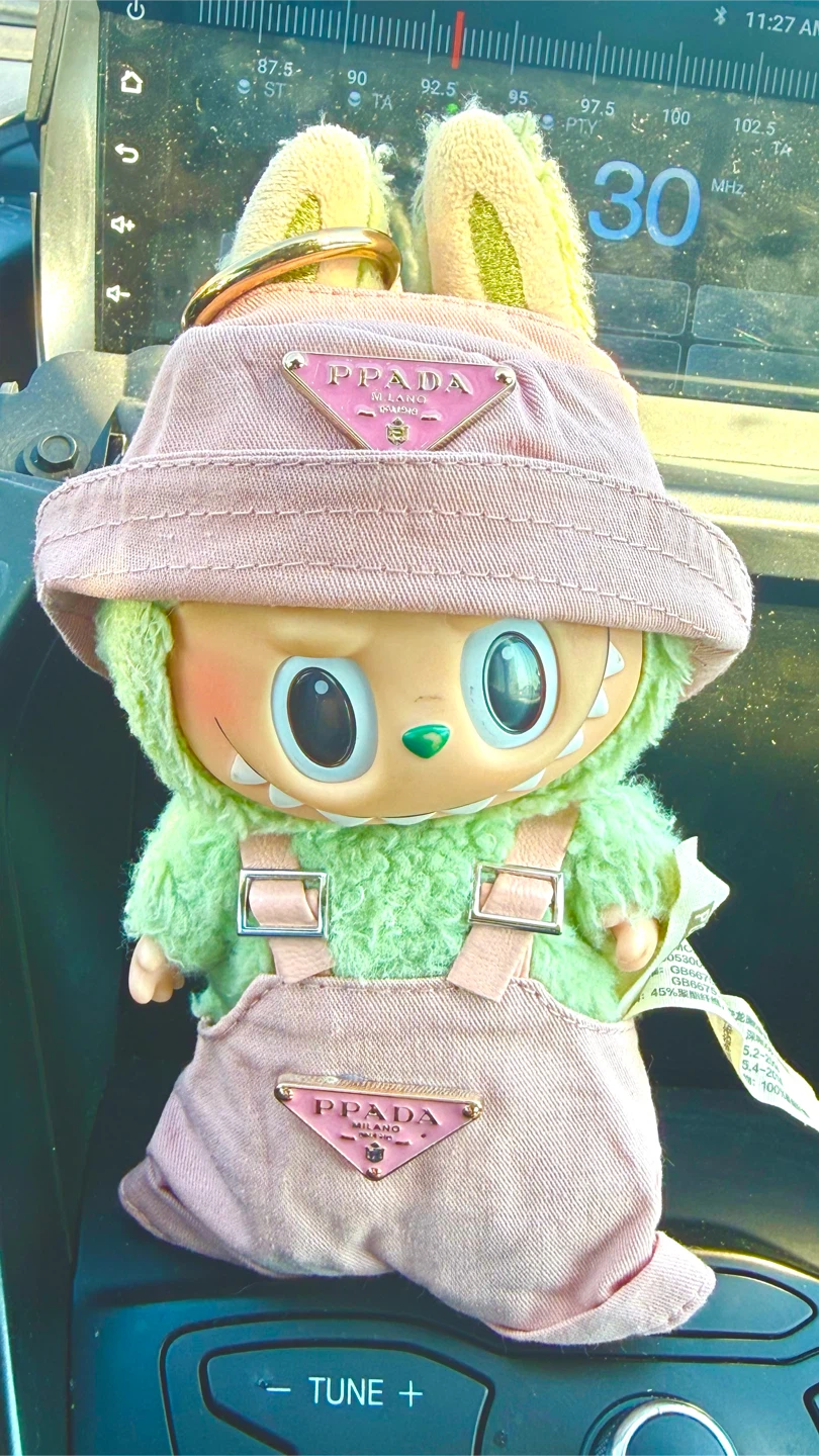 Labubu Pink dress with Matching Bucket Hats